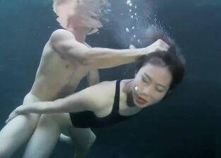 Girls underwater